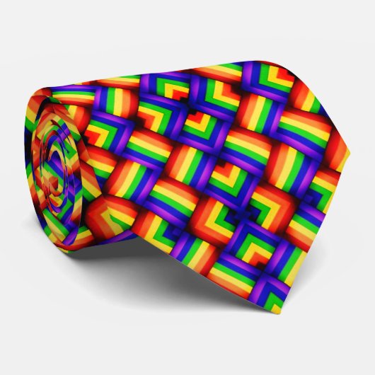 Het vrolijke heldere Patroon van de Vlag van de Stropdas (Opgerold)