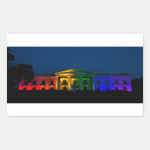 Het vrolijke Huwelijk van de Nacht werd Wettelijk Rechthoekige Sticker