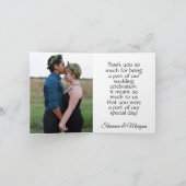 Het vrolijke Huwelijk van de Trots dankt u kaardt Bedankkaart (Binnen)