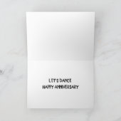 HET VROLIJKE JUBILEUM "LET'S DANCE" KAART (Binnen)