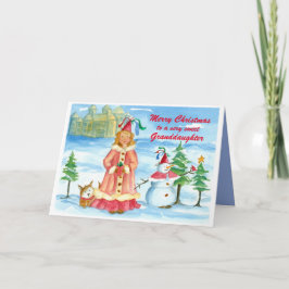 Het vrolijke Kasteel van de Prinses van de Feestdagen Kaart