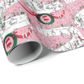 Het vrolijke kerstfeest van de Whos Cadeaupapier (Rol Hoek)