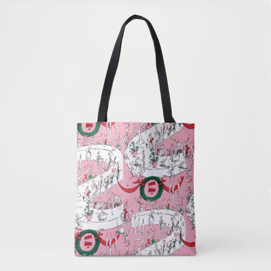 Het vrolijke kerstfeest van de Whos Tote Bag (Voorkant)