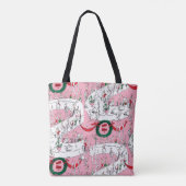 Het vrolijke kerstfeest van de Whos Tote Bag (Achterkant)