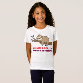 Het vrolijke luiaard T-shirt (Voorkant volledig)