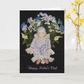 Het vrolijke Moederdag van het Hart Kaart (Gele Bloem)