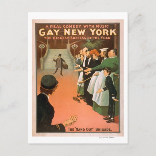 Het vrolijke Nieuwe Poster van het Theater van de Briefkaart (Voorkant)