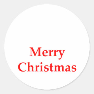 Het vrolijke Rood van Kerstmis de Giften van Ronde Sticker