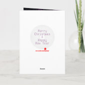 Het vrolijke RuimteArt. van de Bergen van de Feestdagen Kaart (Achterkant)