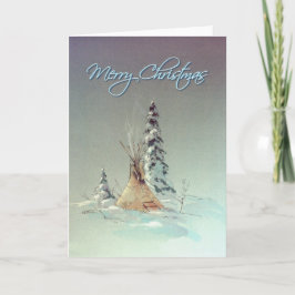 HET VROLIJKE TIPI VAN KERSTMIS DOOR SHARON SHARPE FEESTDAGEN KAART