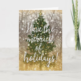 Het vrolijke Vakantie van Kerstmis Feestdagen Kaart