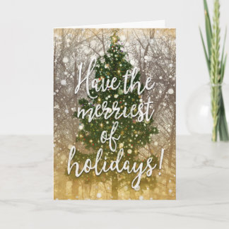 Het vrolijke Vakantie van Kerstmis Feestdagen Kaart
