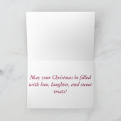 Het vrolijke Wenskaart van Apple van de Eekhoorn Feestdagen Kaart (Binnen)