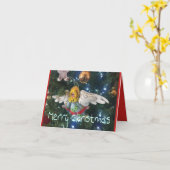 HET VROLIJKE WENSKAART VAN HET NIEUWJAAR VAN KAART (Gele Bloem)