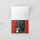 HET VROLIJKE WENSKAART VAN HET NIEUWJAAR VAN KAART (Binnen)