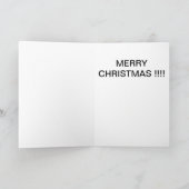 HET VROLIJKE WENSKAART VAN KERSTMIS FEESTDAGEN KAART (Binnen)