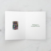 Het vrolijke Wenskaart van Kerstmis - Verfraaide Feestdagen Kaart (Binnen)