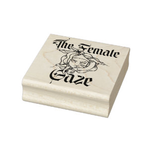 Het Vrouw Gaze Medusa Gorgon Feminist Rubberstempel