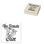 Het Vrouw Gaze Medusa Gorgon Feminist Rubberstempel (Gestempeld)