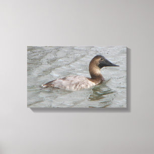 Het Vrouw kan een grote duikboot Canvas Afdruk