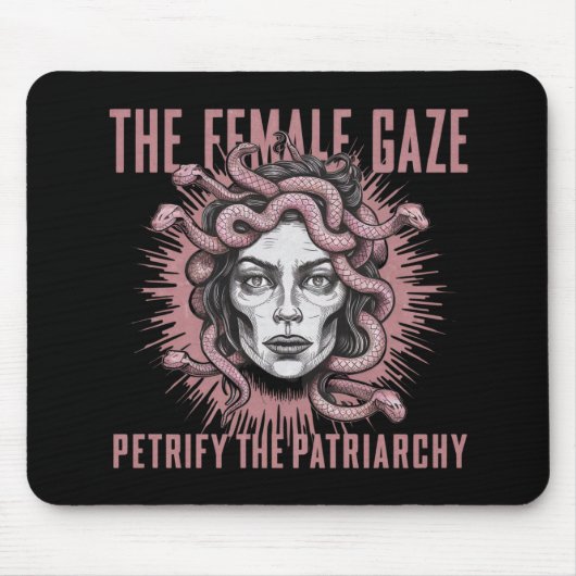 Het Vrouw versteent het patriarchaat Medusa Muismat (Voorkant)
