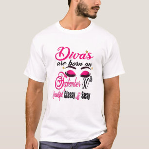 Het vrouwelijk doek wordt geboren op 30 september. t-shirt