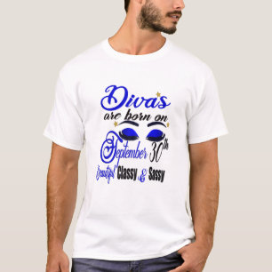 Het vrouwelijk doek wordt geboren op 30 september. t-shirt