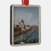Het vrouwendag op het Grote Kanaal, Venetië Metalen Ornament (Rechts)