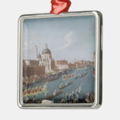 Het vrouwendag op het Grote Kanaal, Venetië Metalen Ornament (Links)