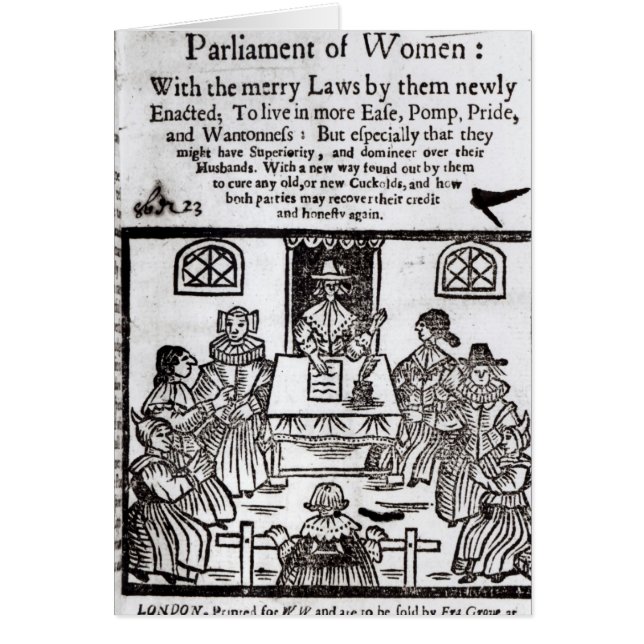 Het Vrouwenparlement, 1656 (Voorkant)