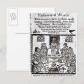 Het Vrouwenparlement, 1656 Briefkaart (Voorkant / Achterkant)