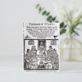 Het Vrouwenparlement, 1656 Briefkaart (Staand voorkant)