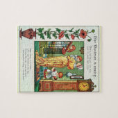 Het vuilnis-man komt eraan (illustratie kinderritm legpuzzel (Horizontaal)