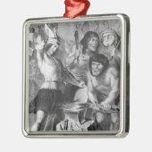 Het Vulcaan Metalen Ornament (Links)