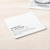 Het Vun van de bruiloft over het Klassieke Manuscr Kartonnen Onderzetters (Schuin)