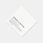 Het Vun van de bruiloft over het Klassieke Manuscr Servet (Hoek)