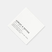 Het Vun van de bruiloft over het Klassieke Manuscr Servet (Hoek)