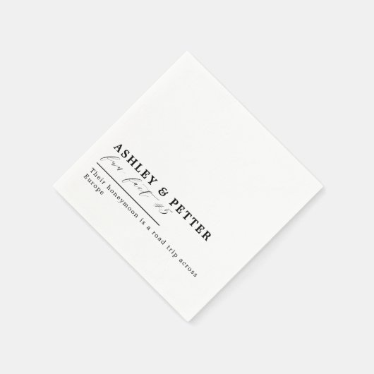 Het Vun van de bruiloft over het Klassieke Manuscr Servet (Hoek)