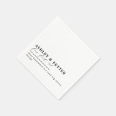 Het Vun van de bruiloft over het Klassieke Manuscr Servet (Hoek)