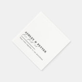 Het Vun van de bruiloft over het Klassieke Manuscr Servet (Hoek)