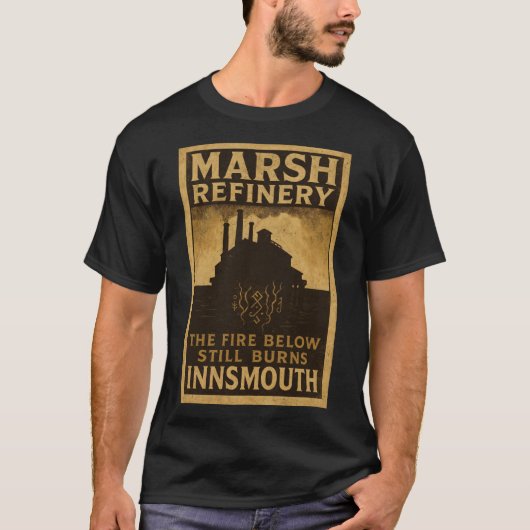 Het vuur beneden brandt nog steeds – Marsh Refiner T-shirt (Voorkant)