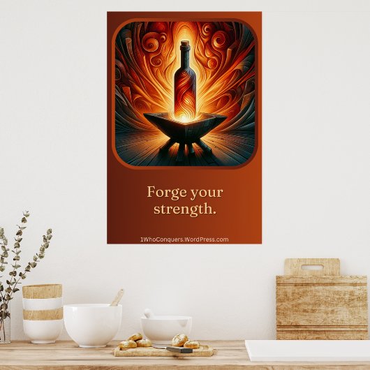 Het vuur dat je vormt poster (Keuken)