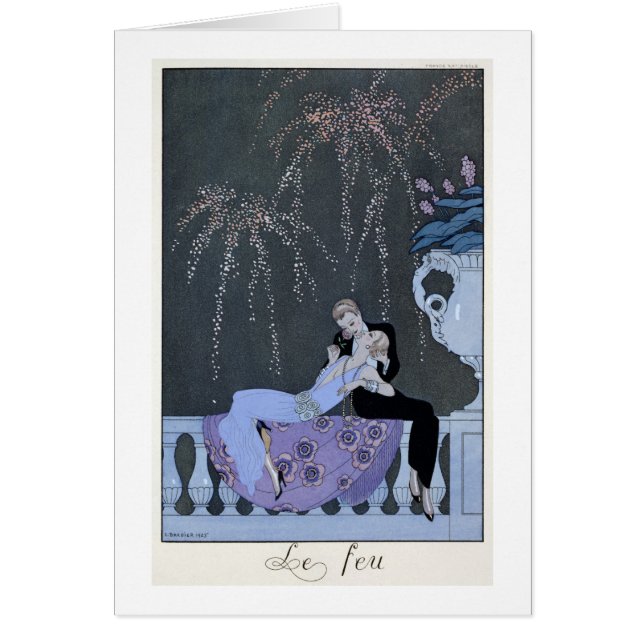 Het vuur, illustratie voor "Fetes Galantes" door P (Voorkant)