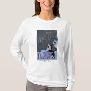 Het vuur, illustratie voor "Fetes Galantes" door P T-shirt