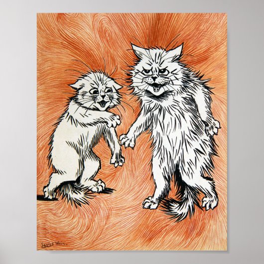 Het vuur van de geest, Louis Wain Poster (Voorkant)