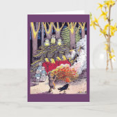 Het Vuur van Halloween met Beer en Brownies Kaart (Gele Bloem)