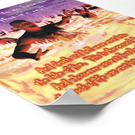 Het vuurmeer! poster (Hoek)