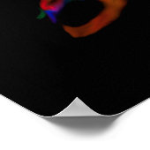 Het vuurpaard is de regenboogdraak poster (Hoek)