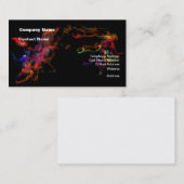 Het vuurpaard is de regenboogdraak visitekaartje (Voorkant / Achterkant)