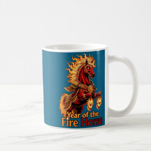 Het Vuurpaard Koffiemok (Rechts)